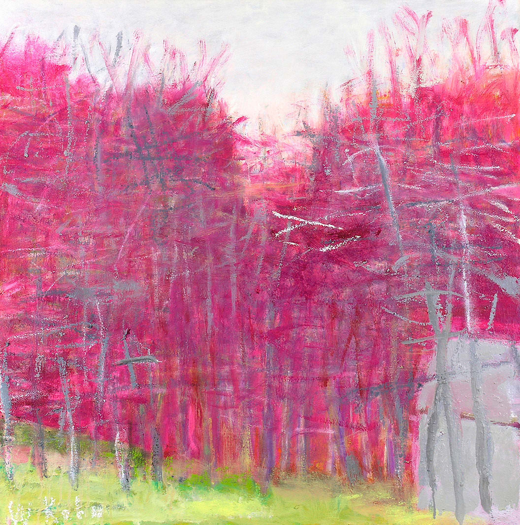 Wolf Kahn, WHITE HOUSE IN THE CORNER, 2009