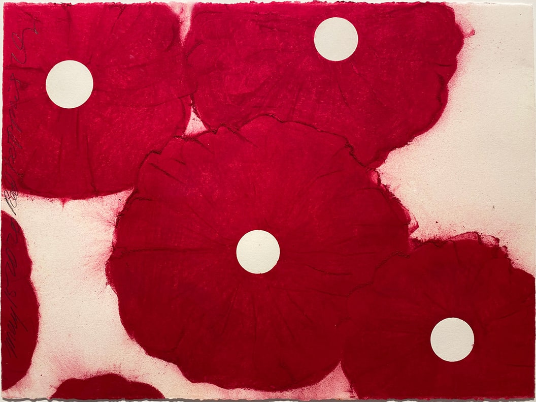 Donald Sultan, MAY 15 2020 RED POPPIES, 2020