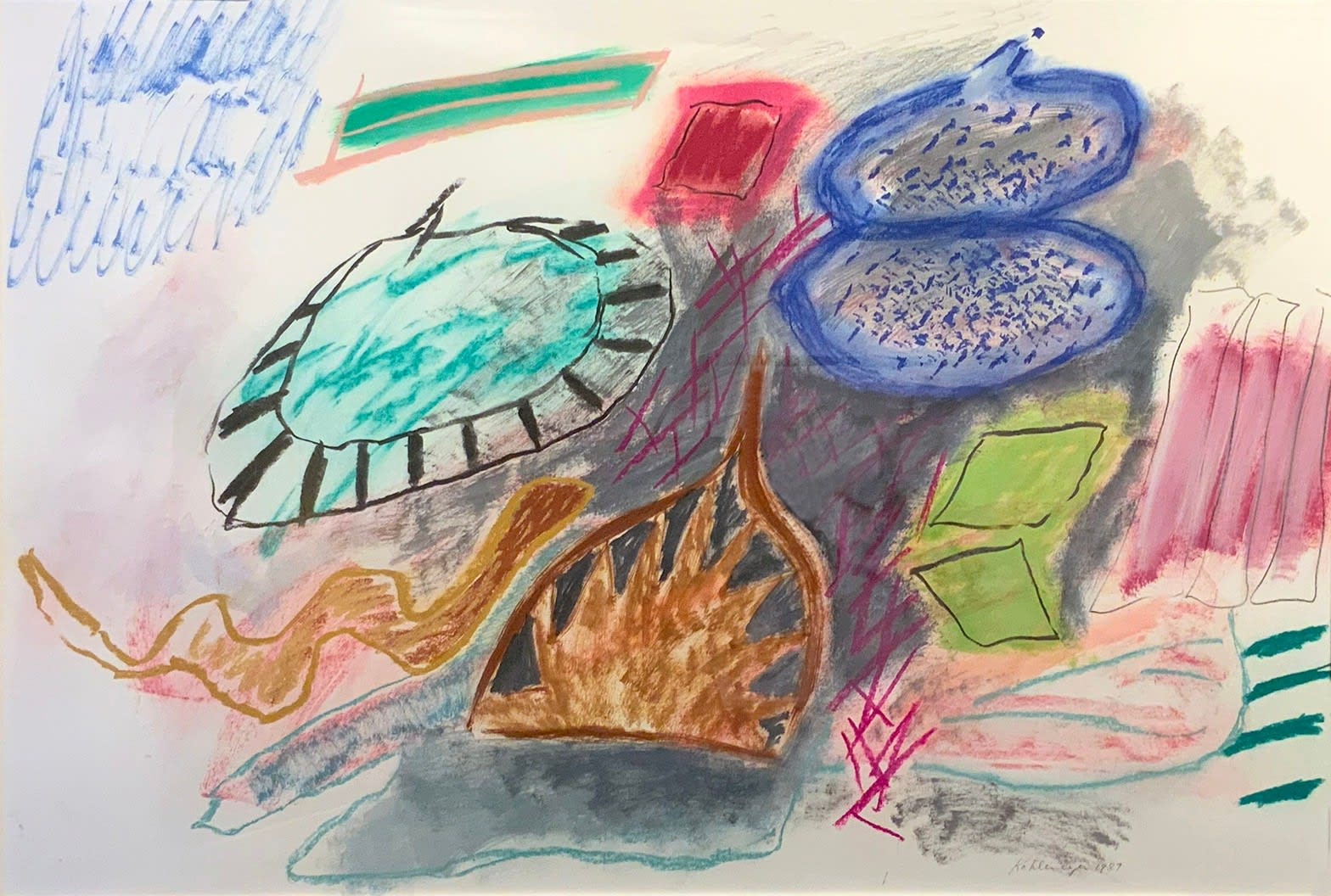 Ida Kohlmeyer, SYNERGISM DRAWING #5, 1987