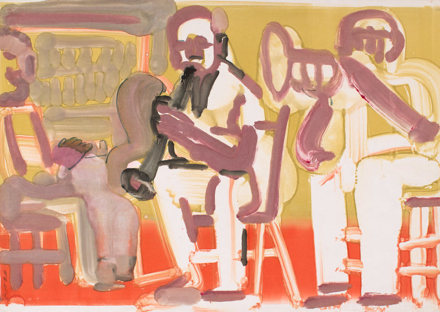 Romare Bearden, PRESERVATION HALL-TRIO, c. 1975