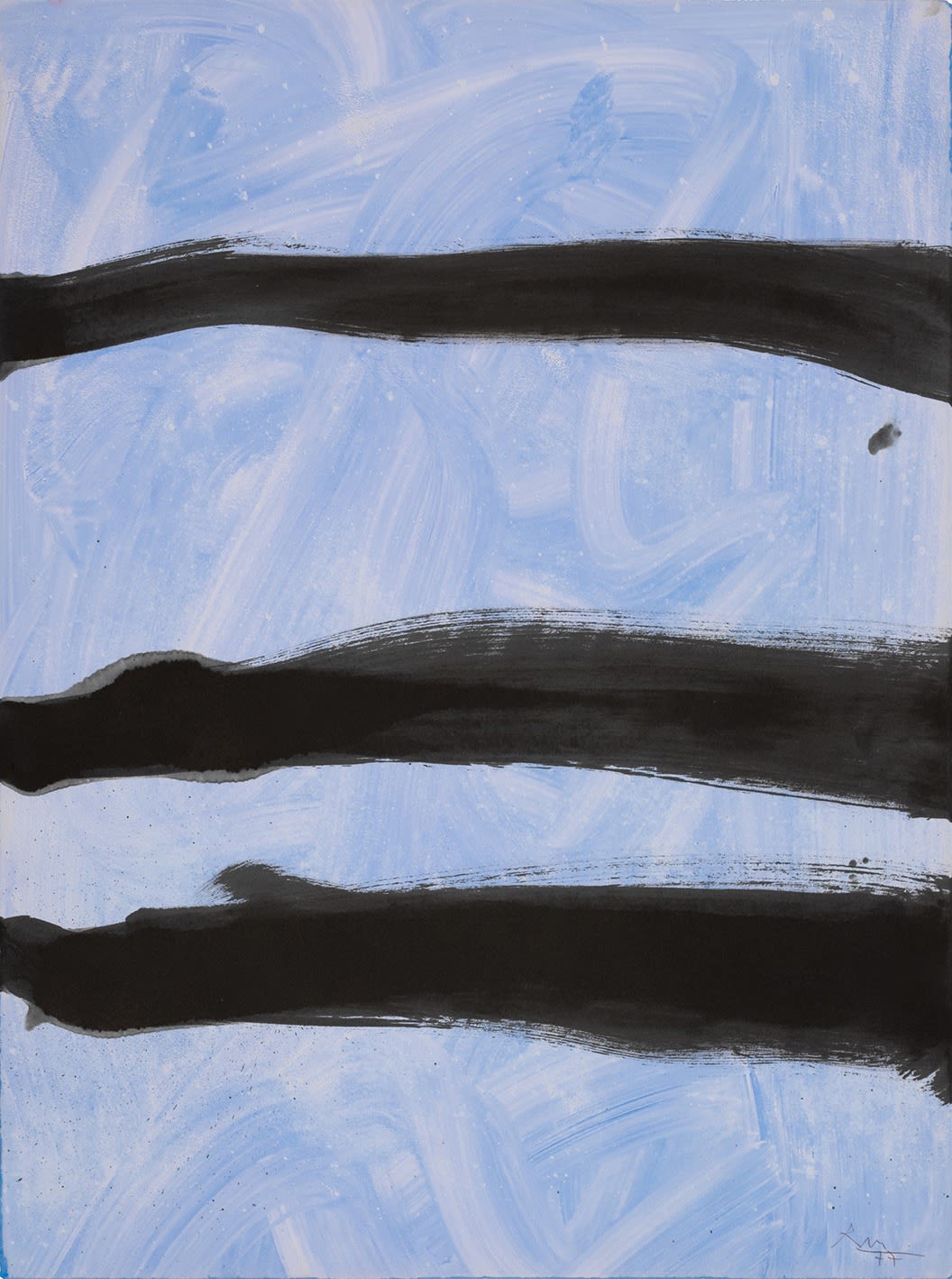 Robert Motherwell, SKY BLUE WITH THREE STRIPES, 1977