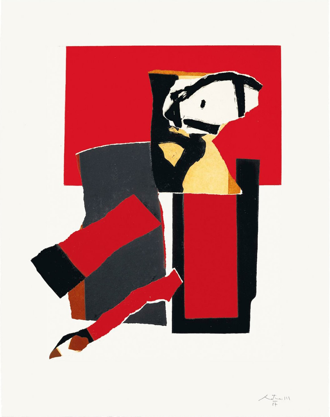 Robert Motherwell, RED AND BLACK NO. 41, THE, 1987