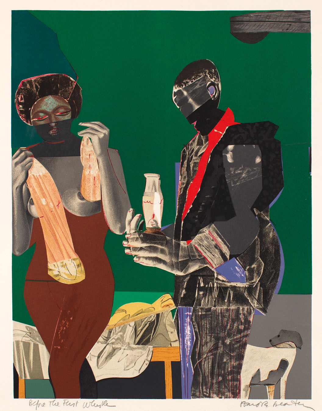 Romare Bearden, BEFORE THE FIRST WHISTLE, 1973