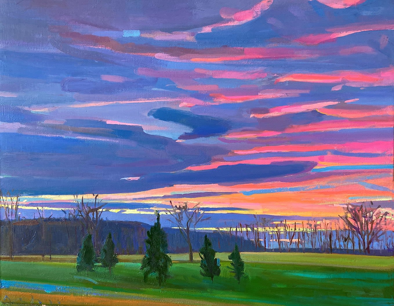 Charles Basham, FIVE PINES (SINCE CUT), 2023