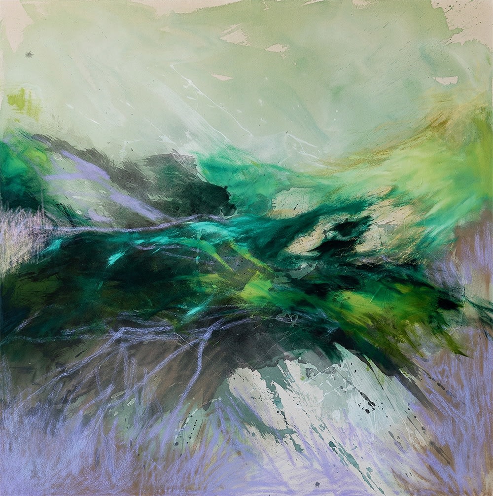 Katherine Boxall, PURPLE GREEN AND WHITE, 2025