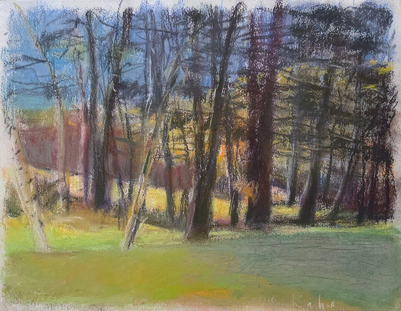 Wolf Kahn, NEAR HERB'S POND, 2011-12