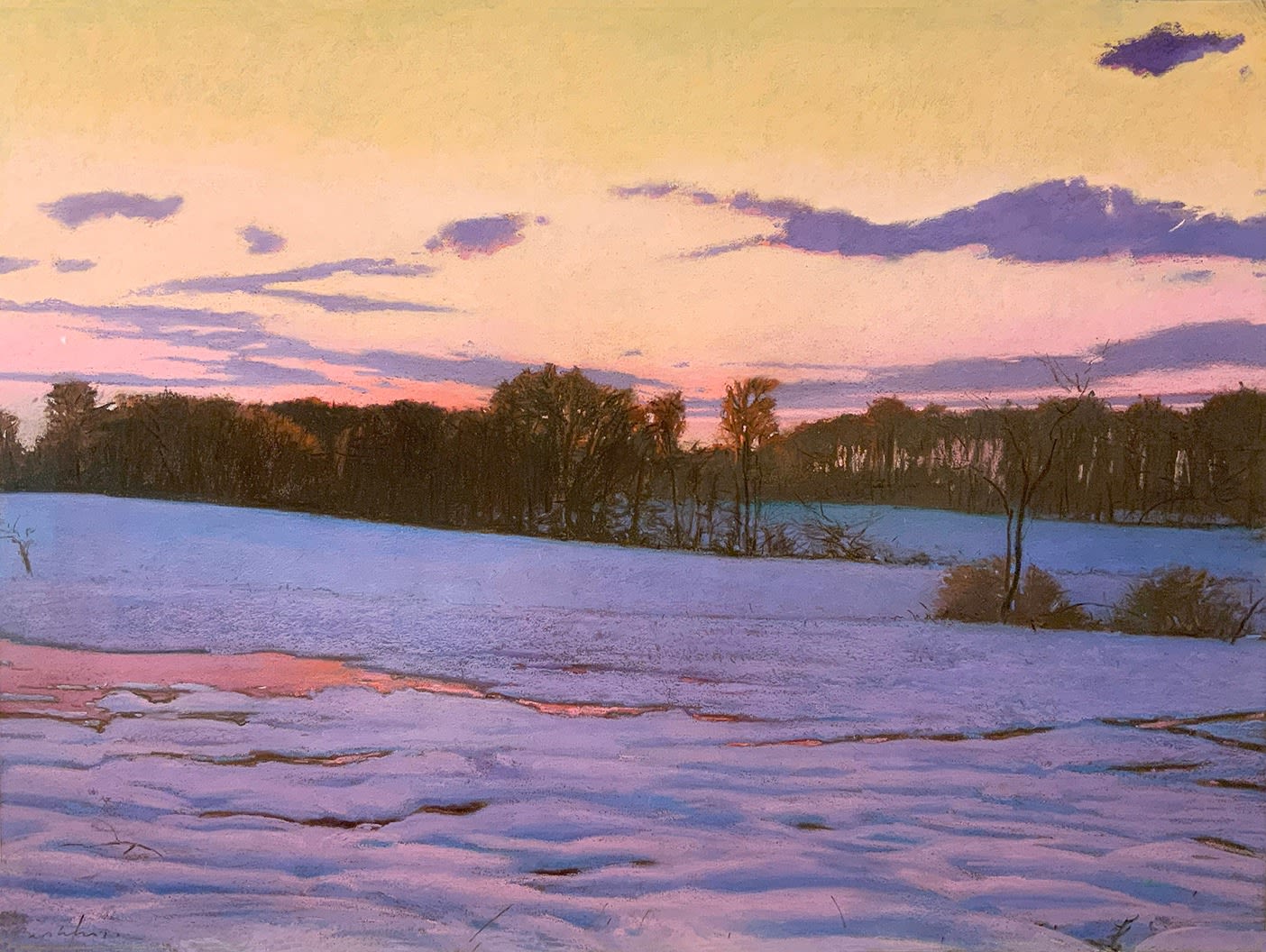 Charles Basham, HARMONY OF VIOLET AND GOLD, 1987