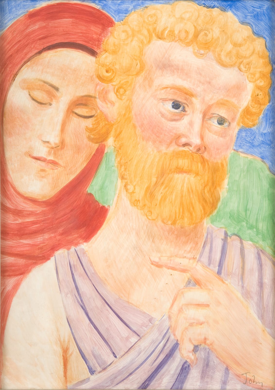 Augustus John RA, Two Disciples, circa 1911