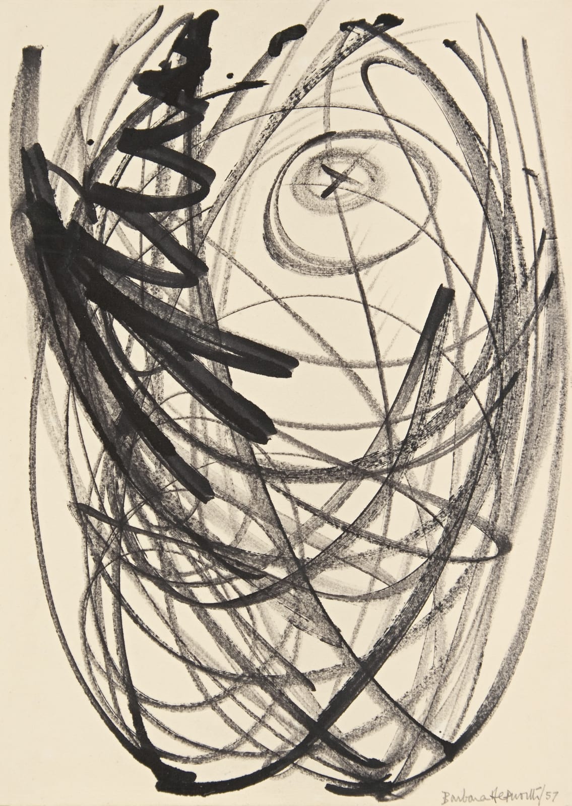 Dame Barbara Hepworth, Project (winged figure – brass) , 1957