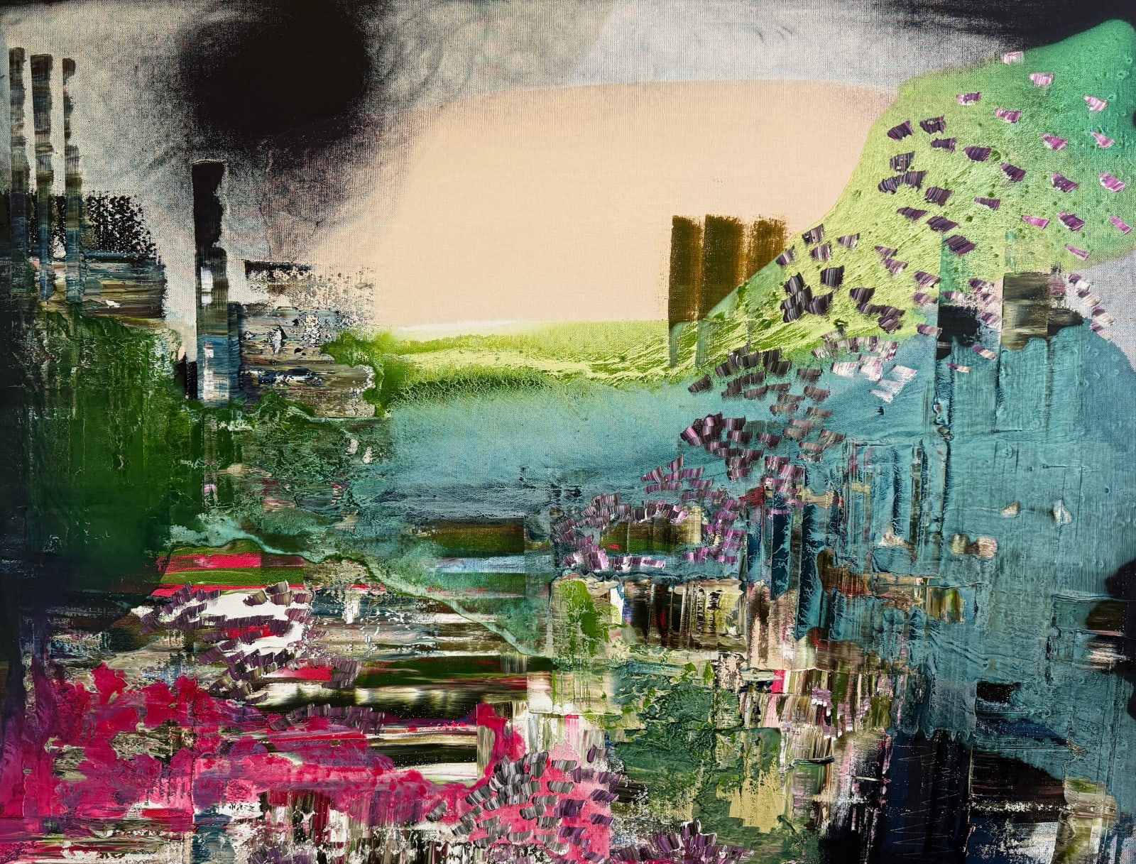 Storm Water  oil on canvas 91 x 122  (£26,000)