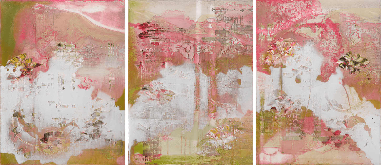 Jessica Zoob, In The Golden Moment Triptych, 2024