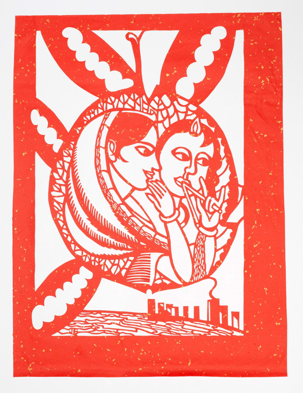 Jared FitzGerald, Krishna and Radha (Red), 2023