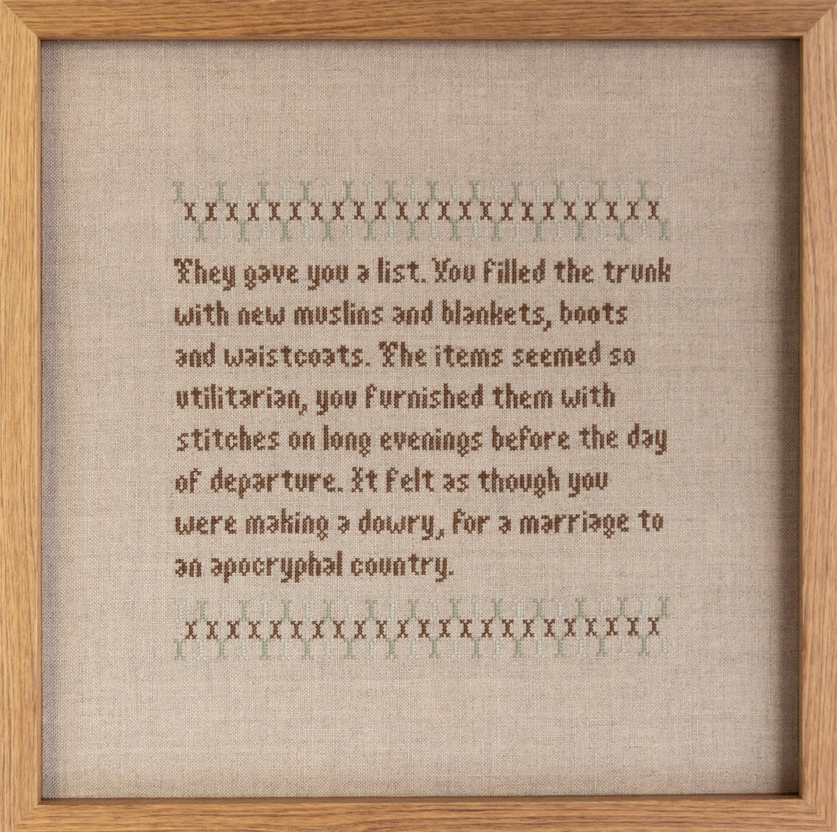 Caroline McQuarrie, They gave you a list, 2020