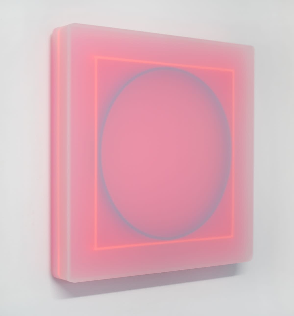 Kāryn Taylor, Blue Circle Pink Square, 2020