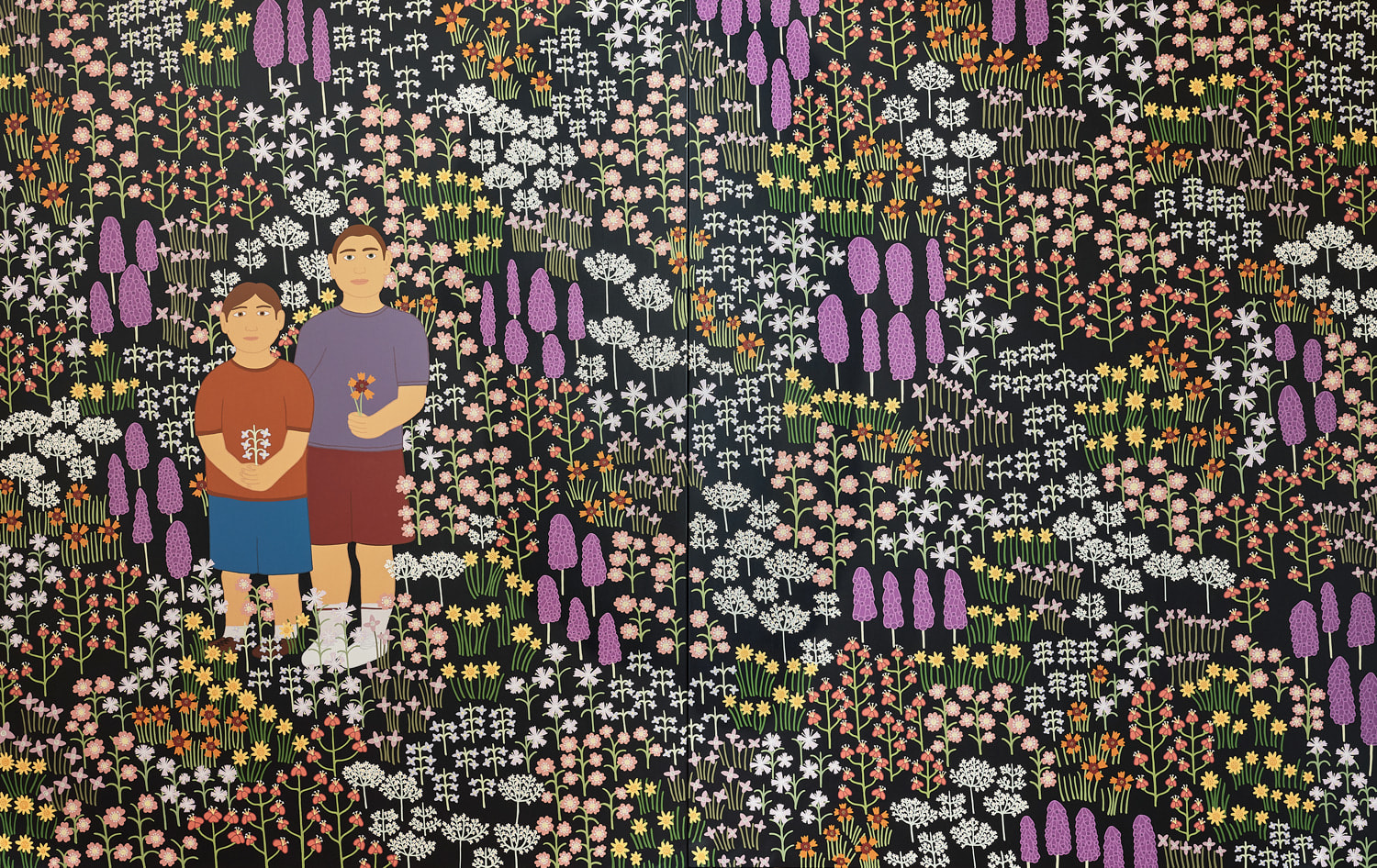 Ayesha Green, Two Māori Boys in an English Field, 2022