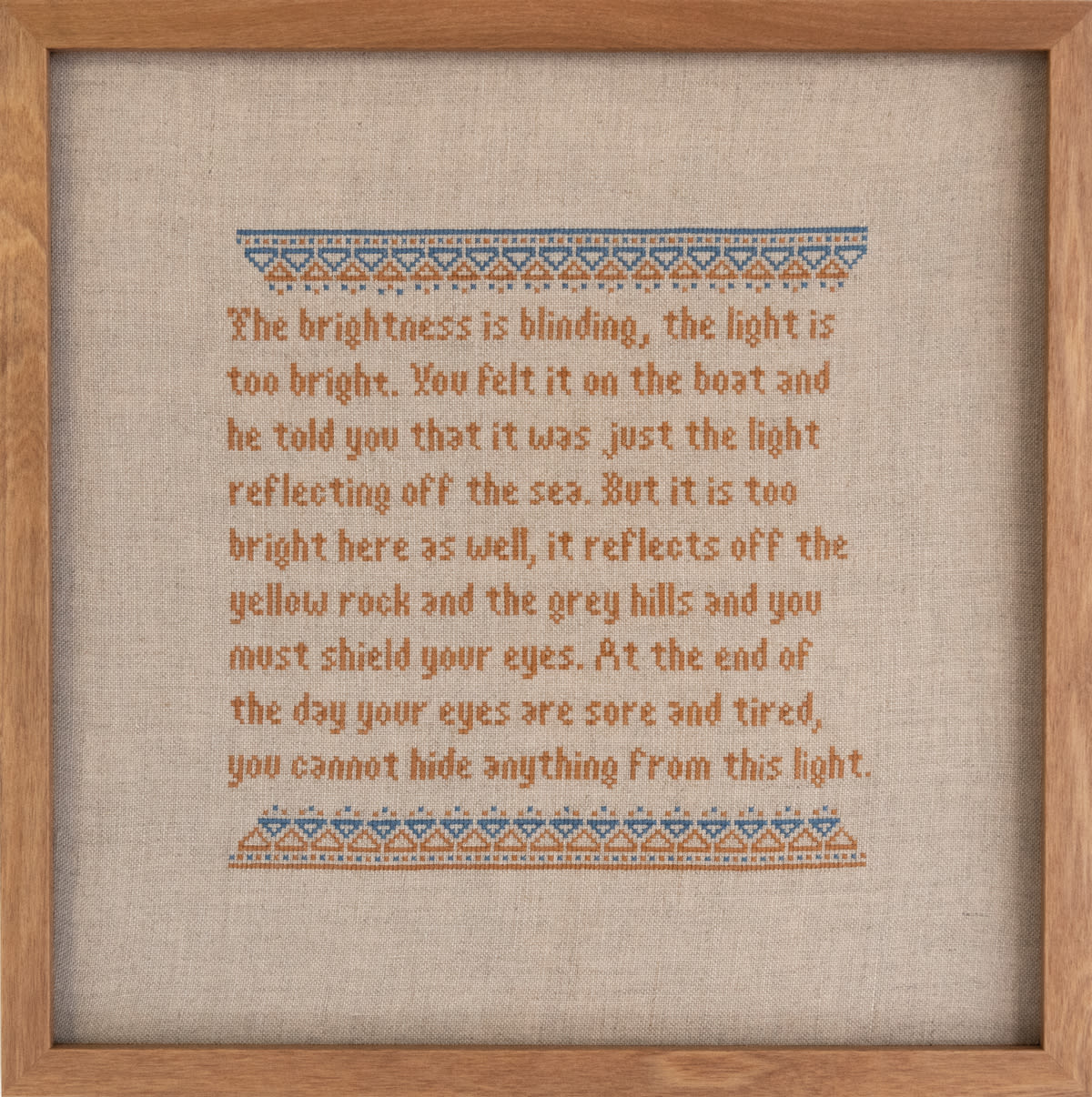 Caroline McQuarrie, The brightness is blinding, 2021