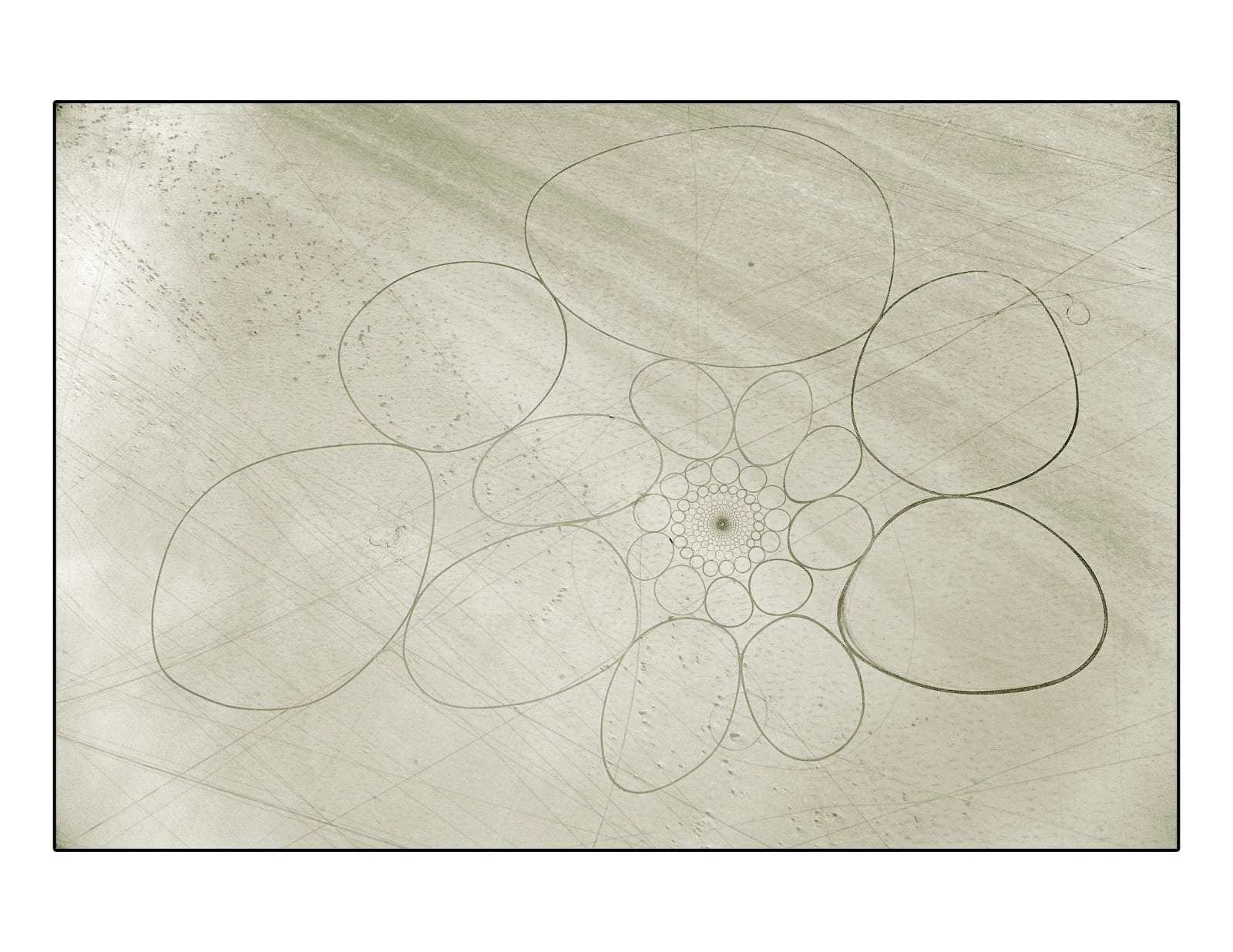 Jim Denevan, Black Rock Desert, Nevada, 2008
