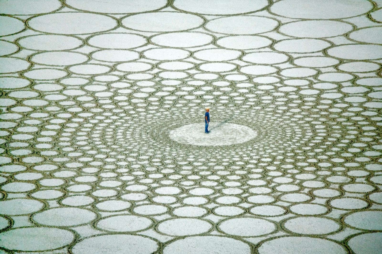 Jim Denevan, Black Rock Desert, Nevada, 2008