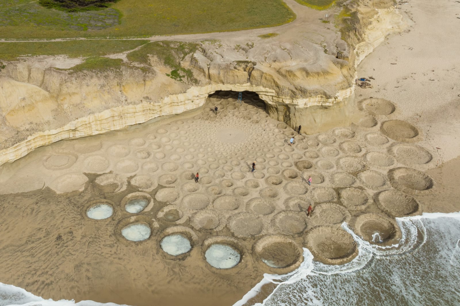Jim Denevan, San Gregorio State Beach, 2022
