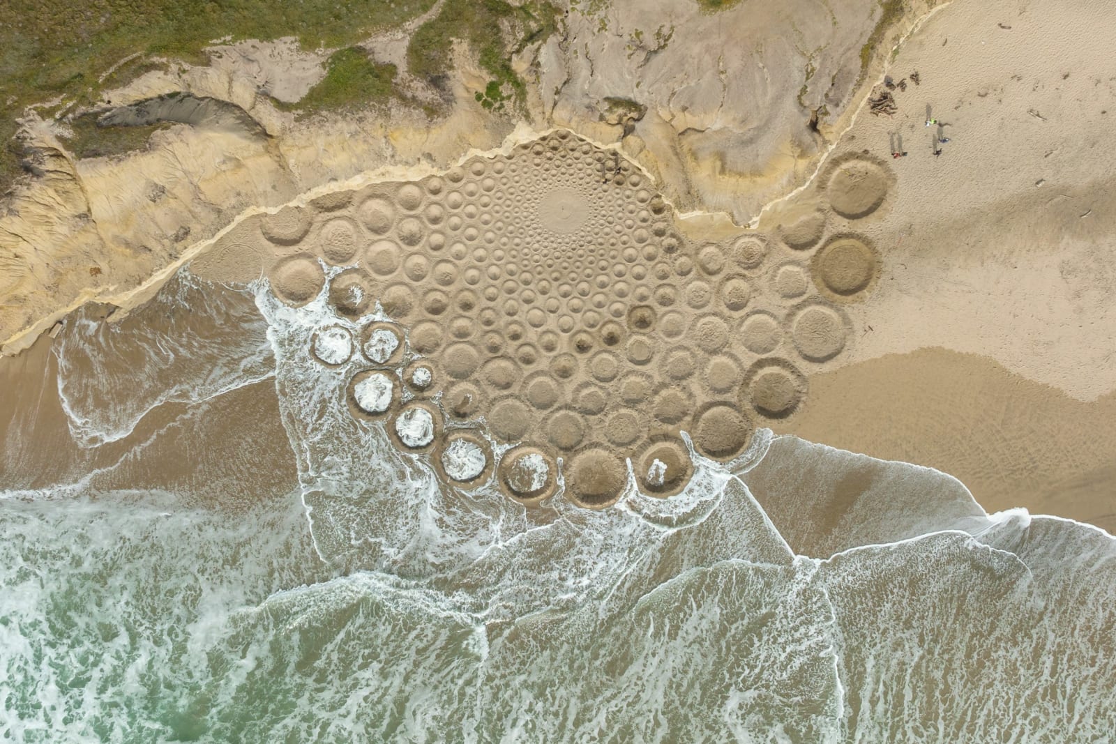 Jim Denevan, San Gregorio State Beach, 2022