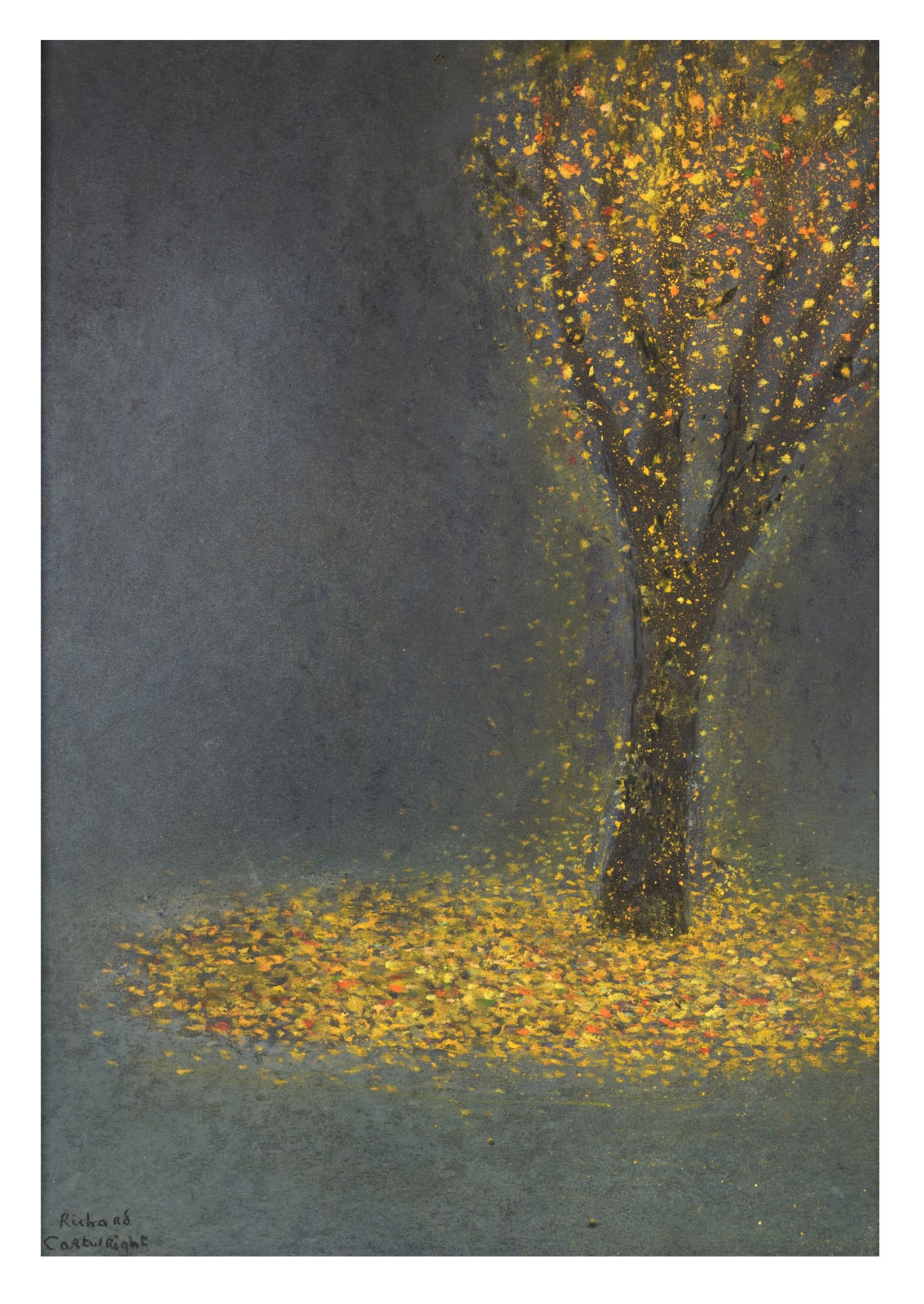 Richard Cartwright, Autumn Leaves in Grey November, 2024