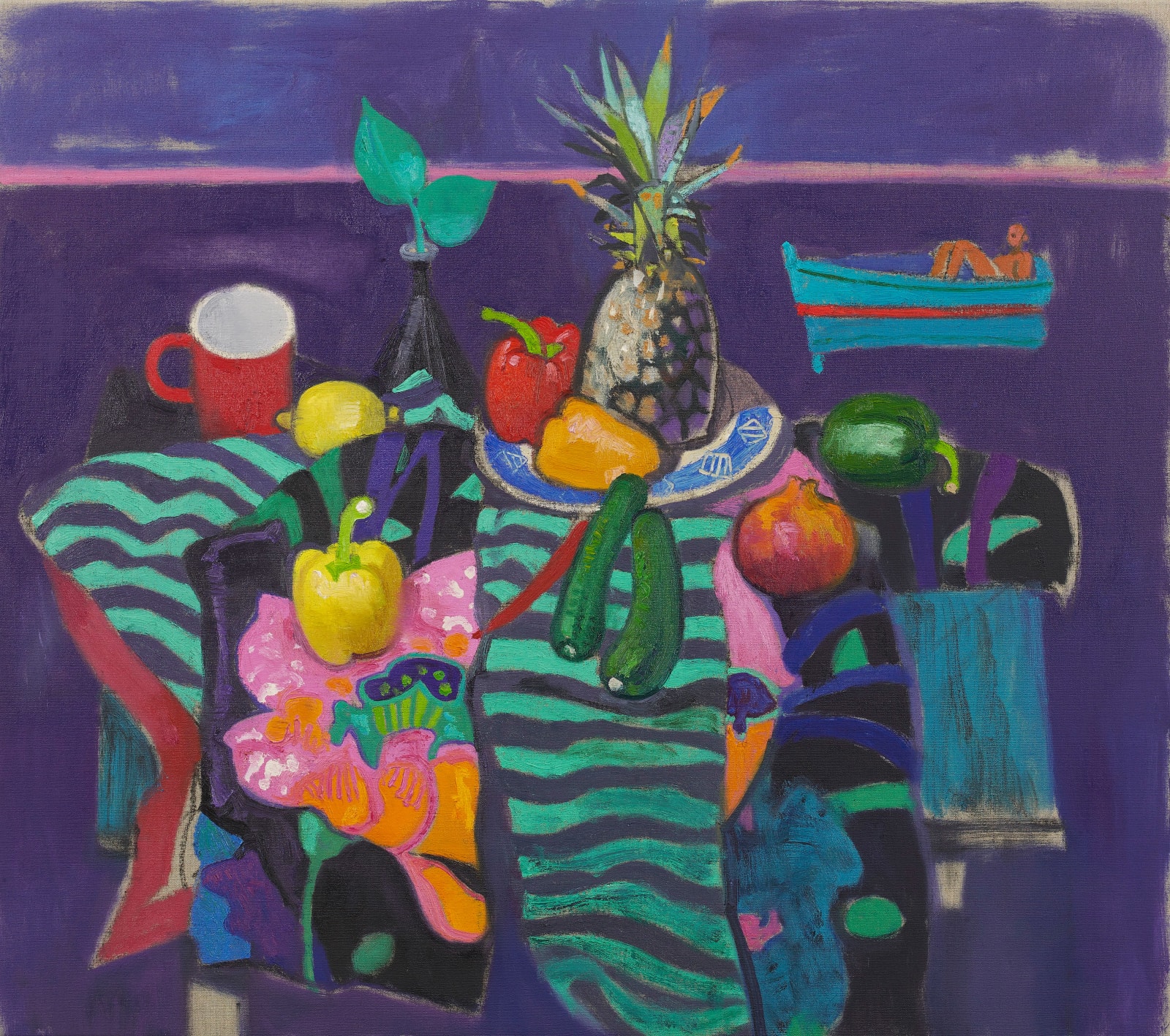 Leon Morrocco, Night Still Life, Antibes, 2020