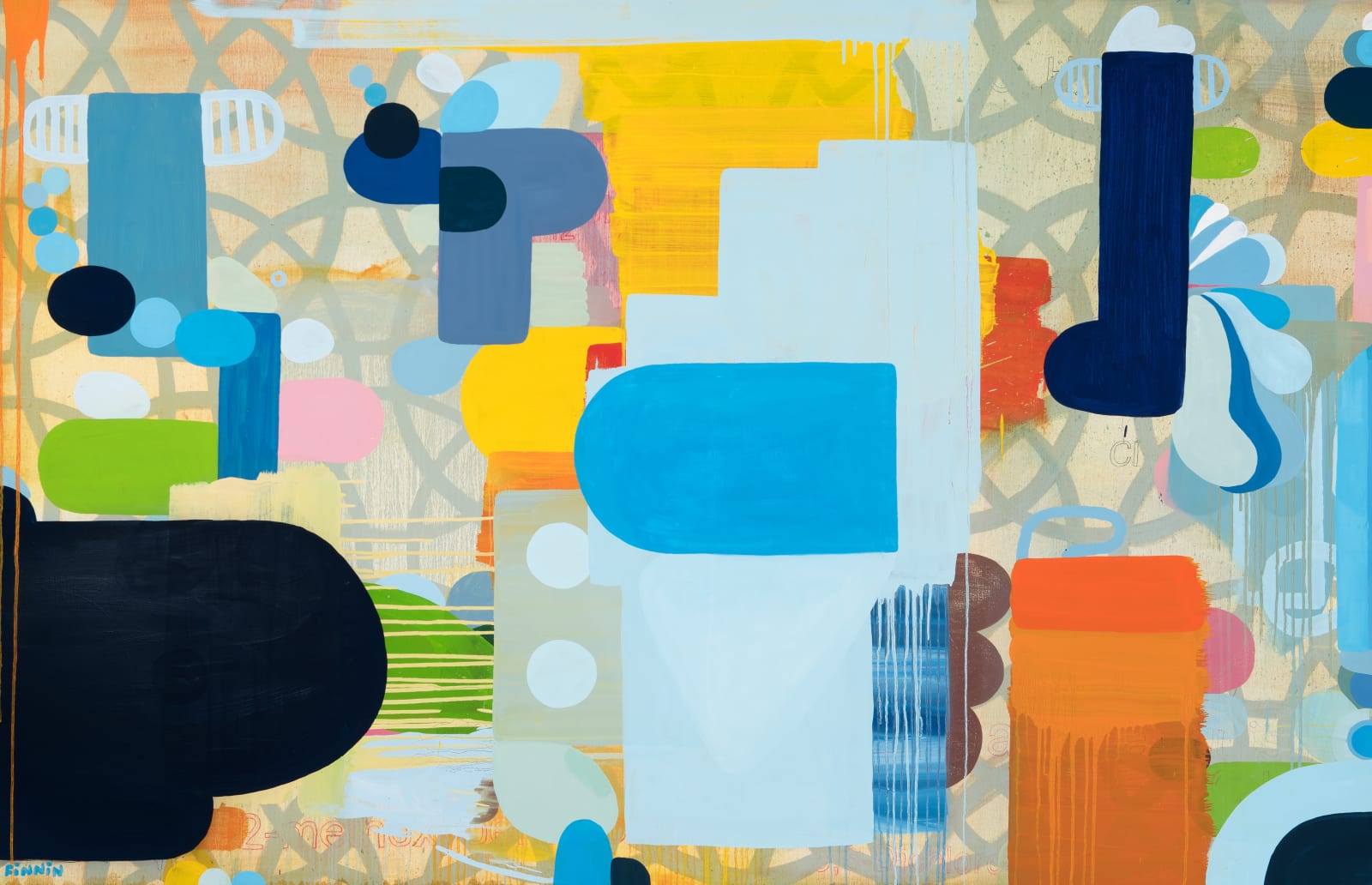 Martin Finnin, A Slow Blaze of Blossoming Numbers, 2017