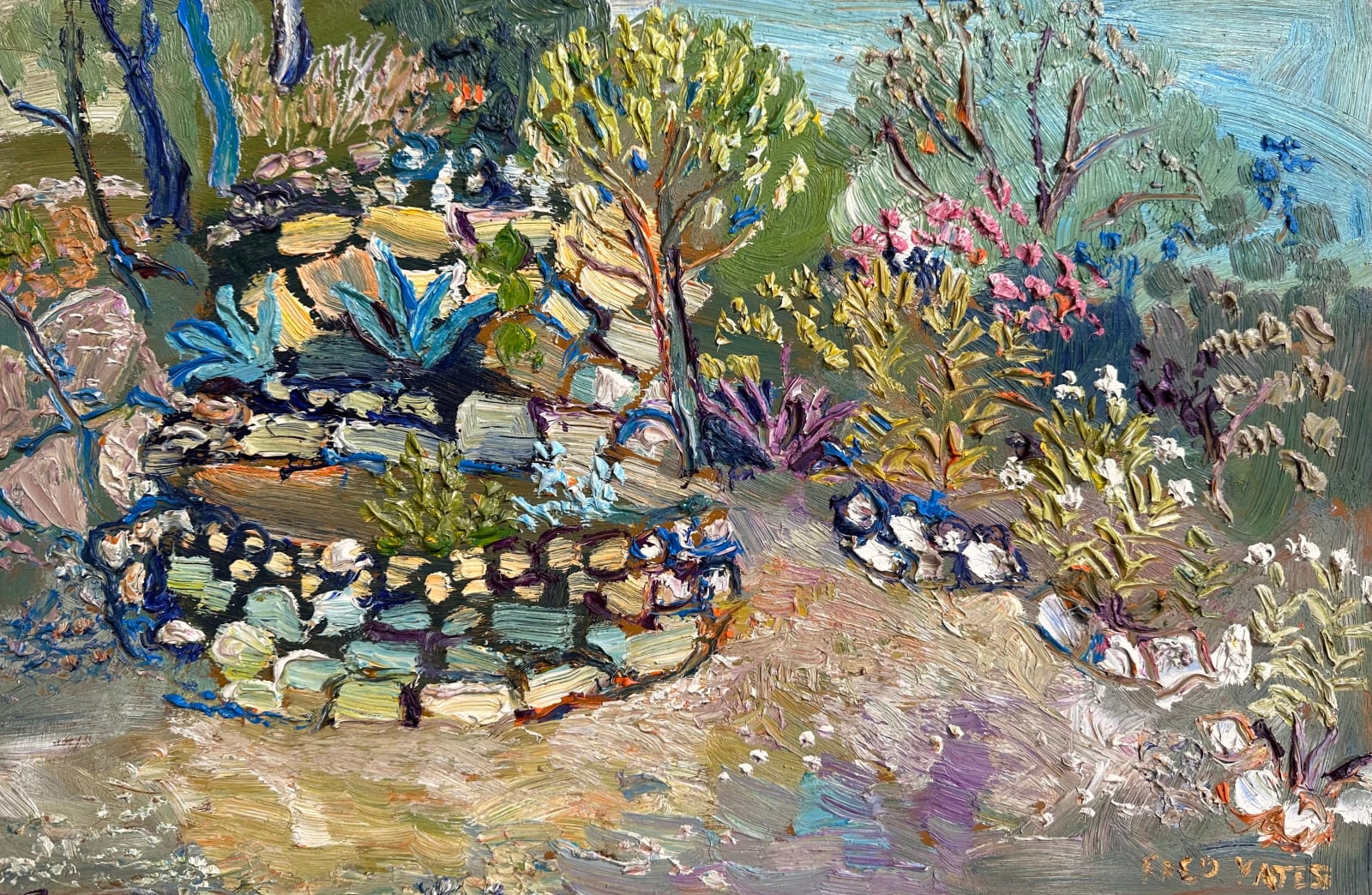 Fred Yates, Hillside Path, Italy, c. 1995