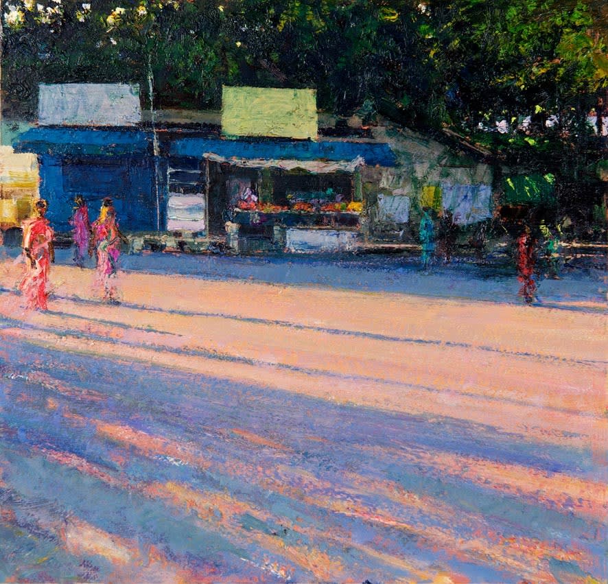 Andrew Gifford, 43. Shop at Last Light, Pondicherry (after the funeral), 2018
