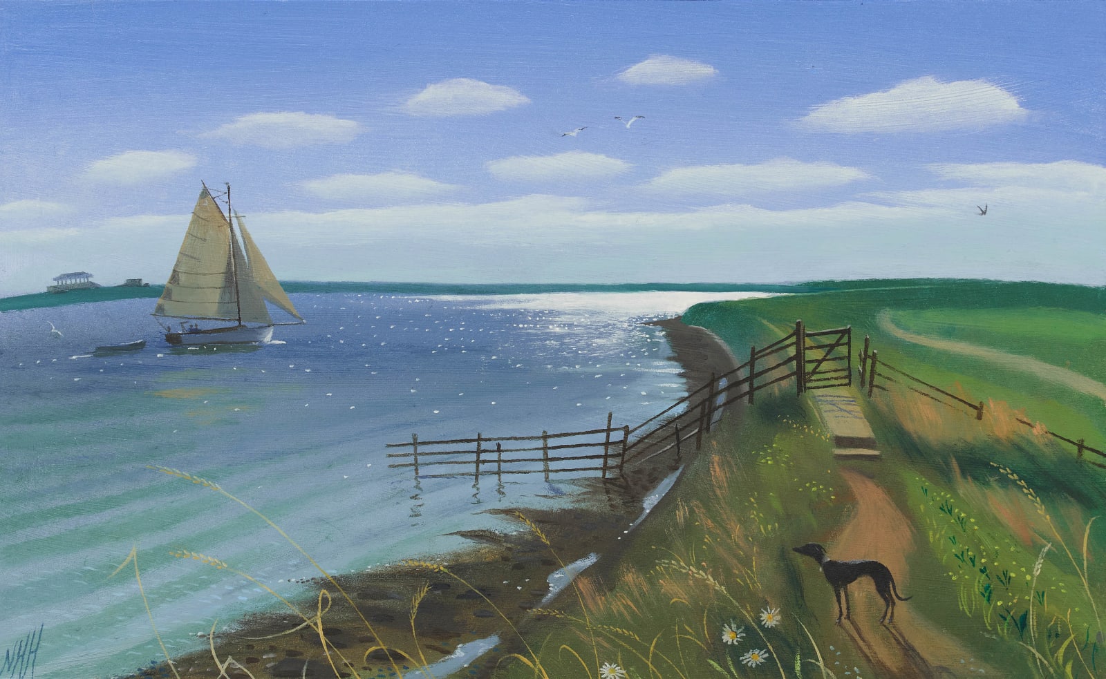 Nicholas Hely Hutchinson, 62 Sparkling Light on the Water at Orford, 2023