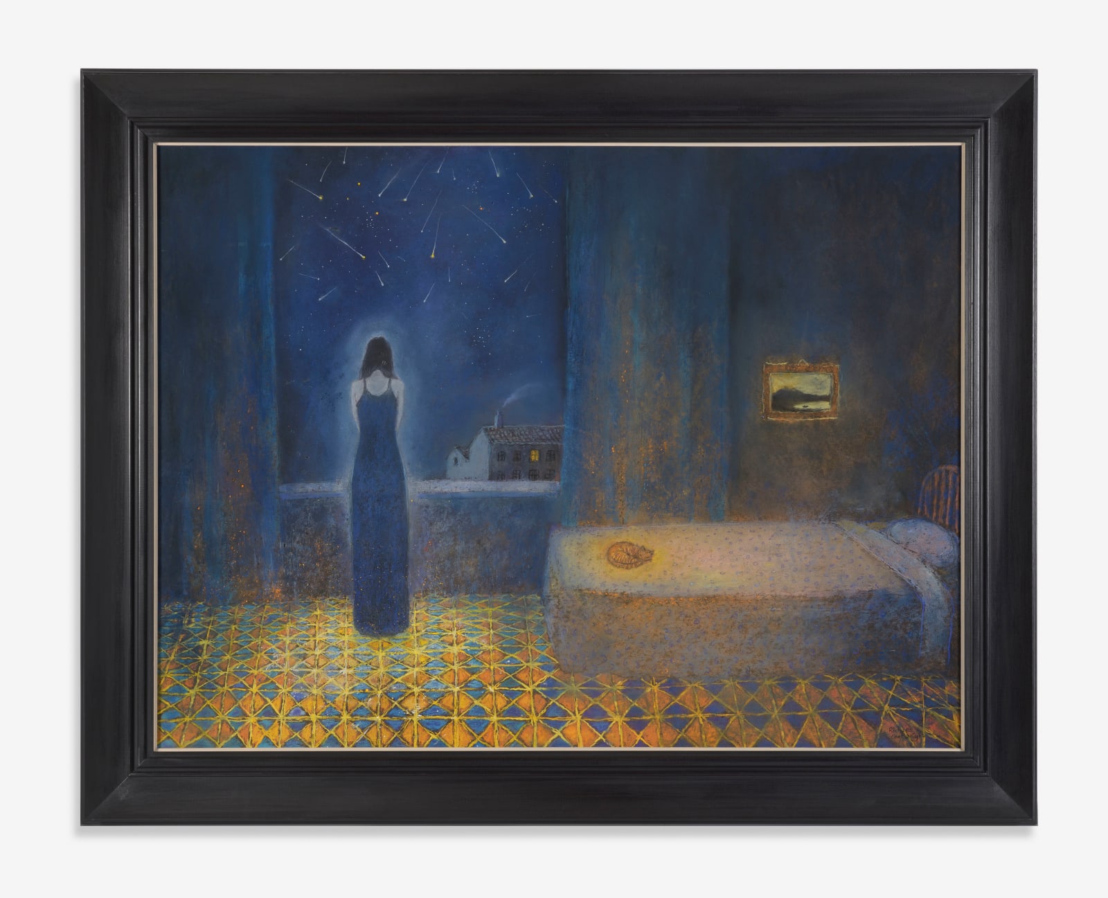 Richard Cartwright, Margo with Shooting Stars and Vovka the Cat, 2024