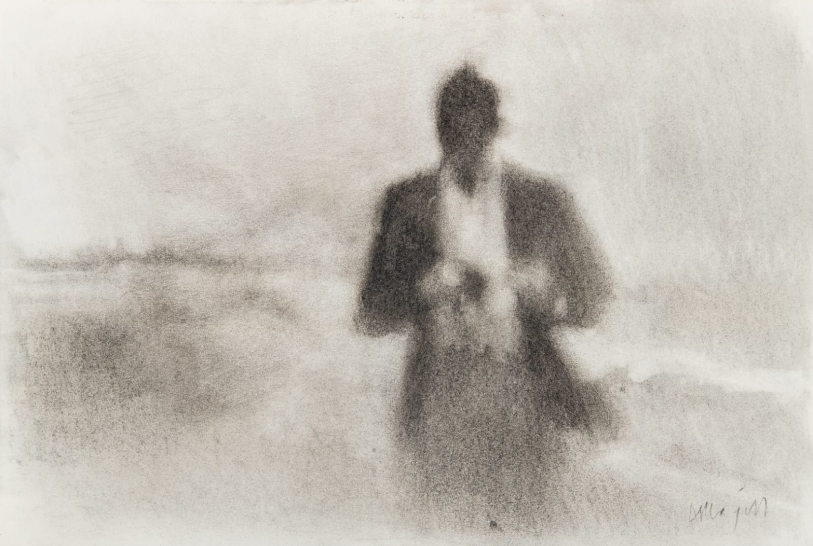 Anne Magill, Walk at Dusk, Study, 2024