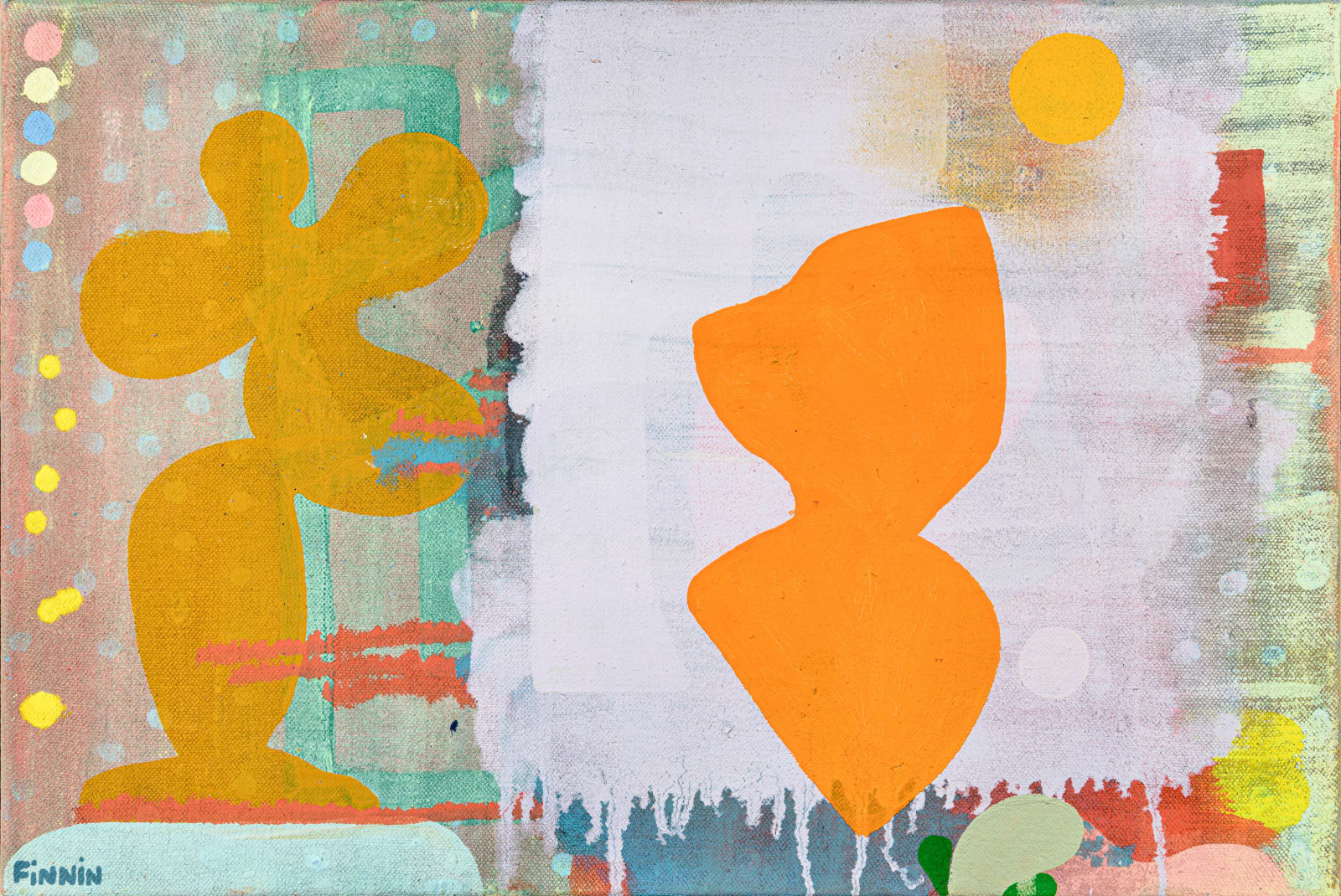 Martin Finnin, Emerging From a Peach, 2022