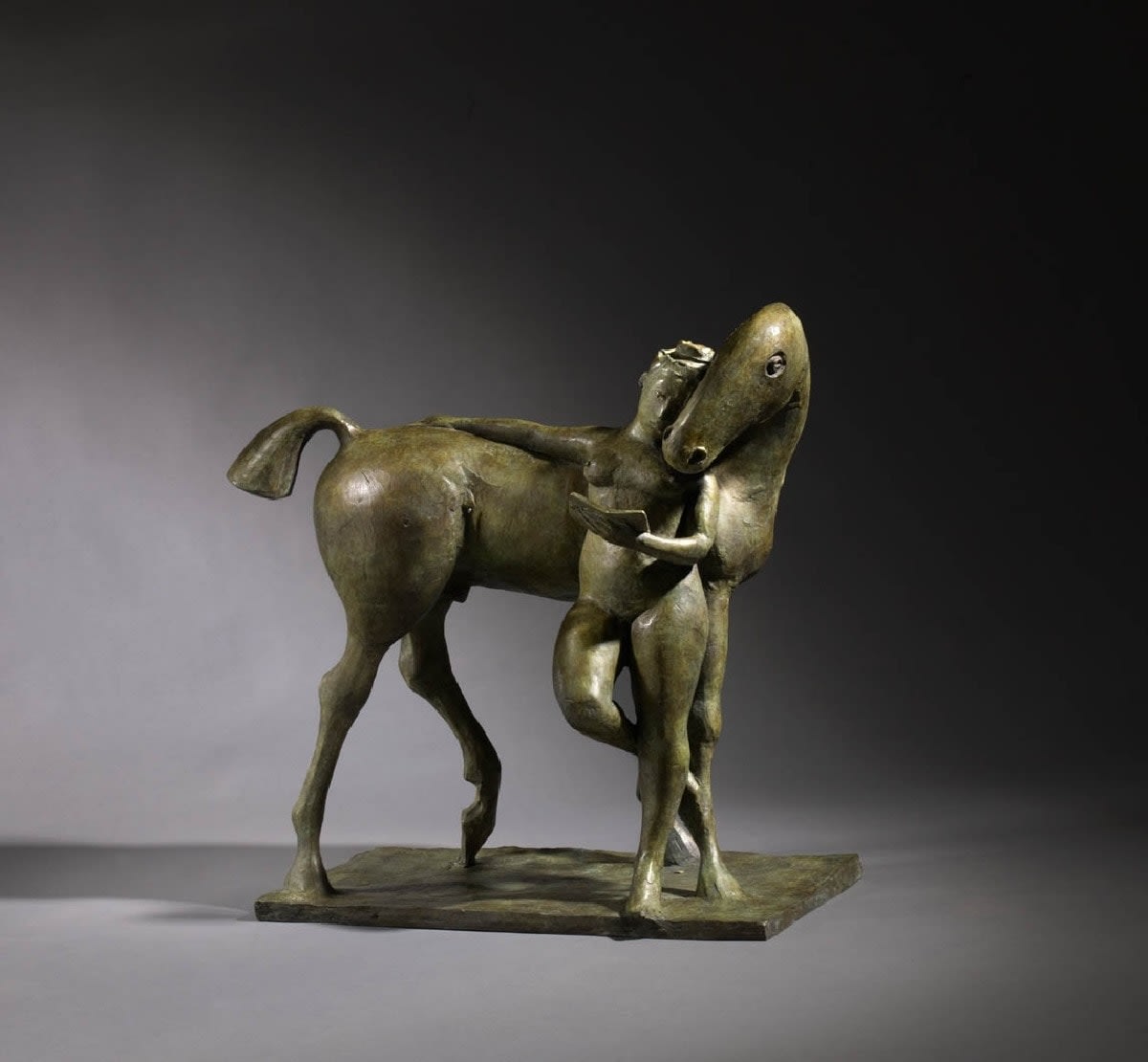 Olivia Musgrave, Large Amazon Reading Leaning on Horse, 2012