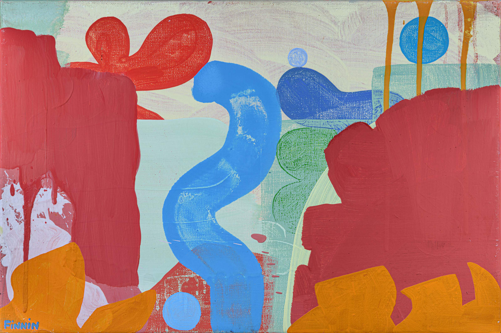 Martin Finnin, Italian Landscape With Wildfire, 2022