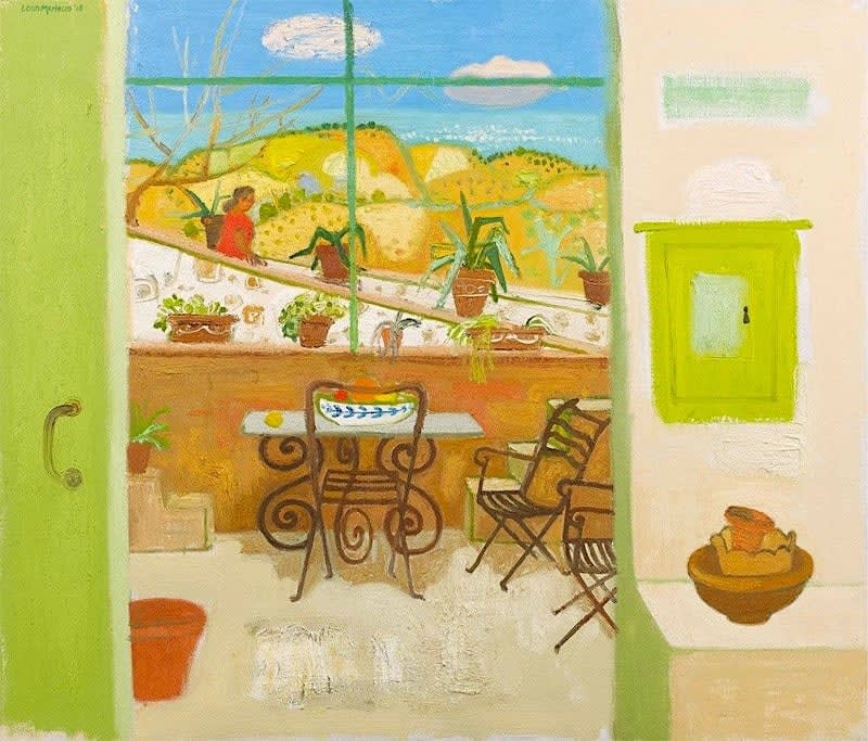 Leon Morrocco, Terrace in Syros II, 2018