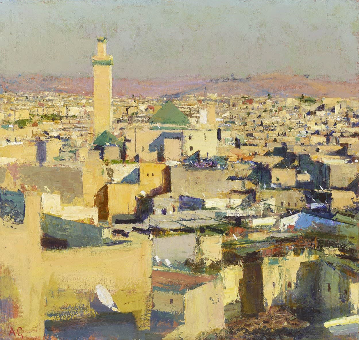 Andrew Gifford, Towards Kairaouine Mosque, Fès - Study IV, 2017