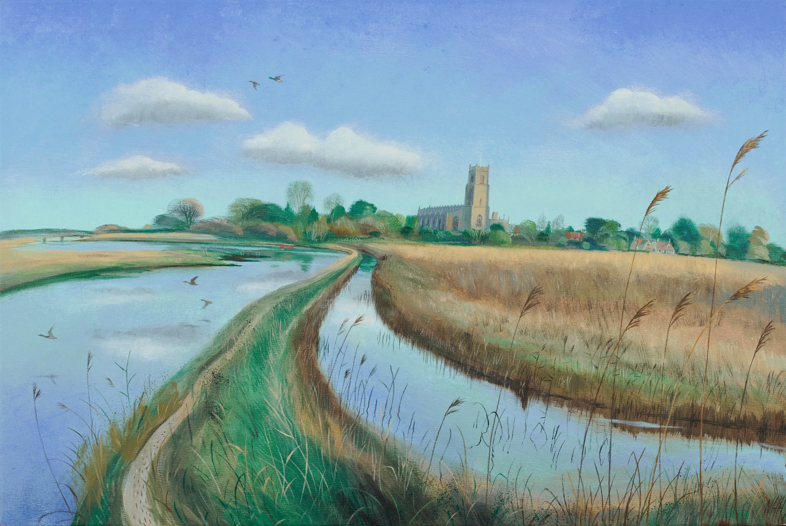 Nicholas Hely Hutchinson, 53 Across the Marshes to Blythburgh, 2023