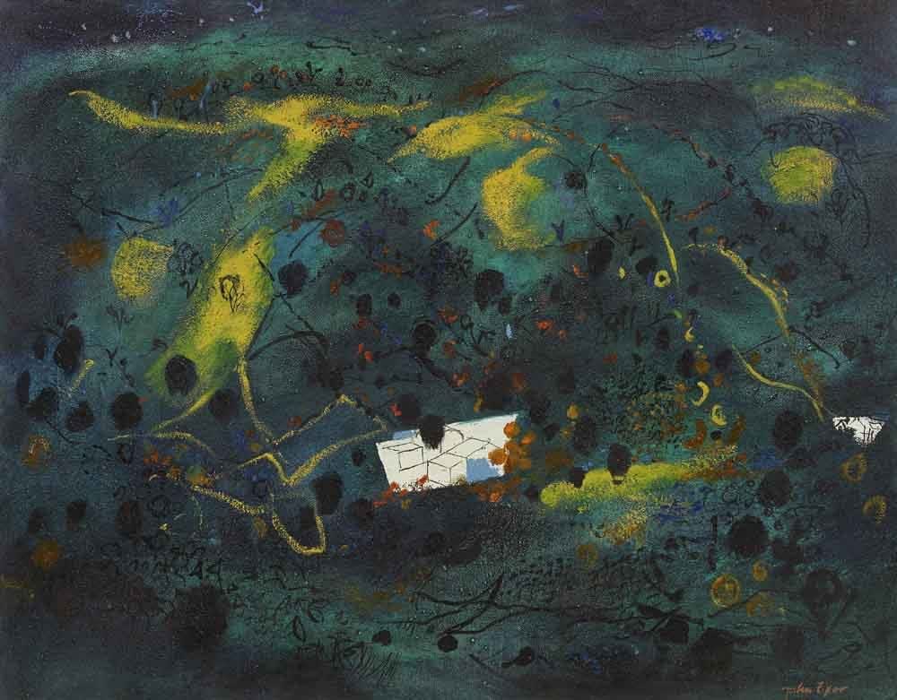 John Piper, Cardiganshire Hillside, 1975