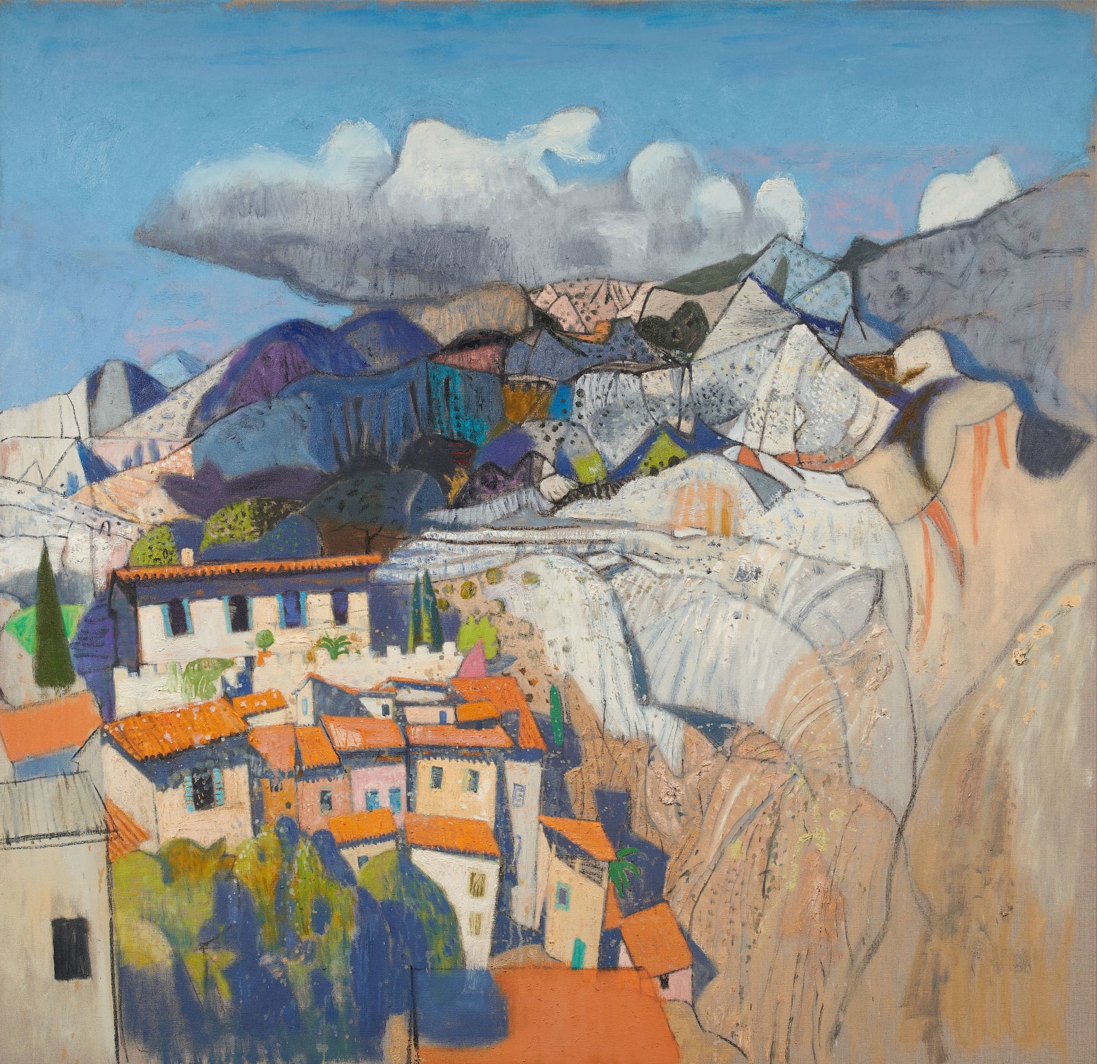 Approaching Cloud, near Cipières, Alpes Maritimes, 2021 by Leon Morrocco