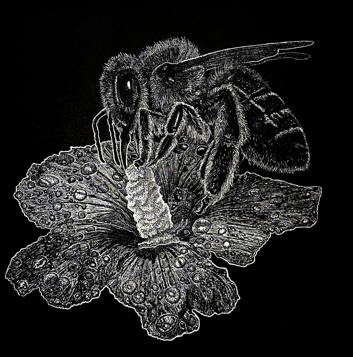Ade Adesina, Bee flower , 2019