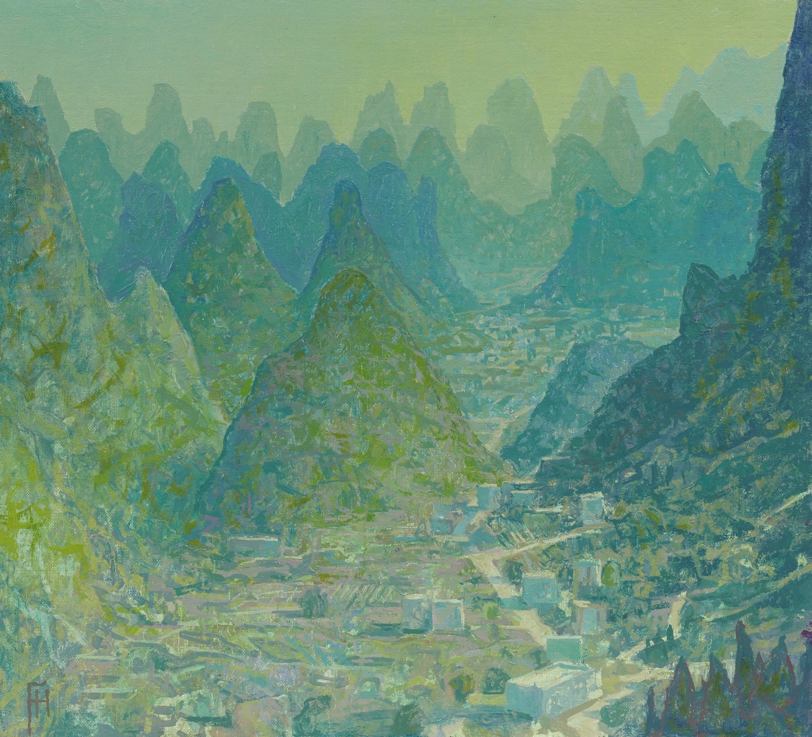 Francis Hamel, Guilin Yangshuo. View from the Kumquat Orchards, 2019 - 2020
