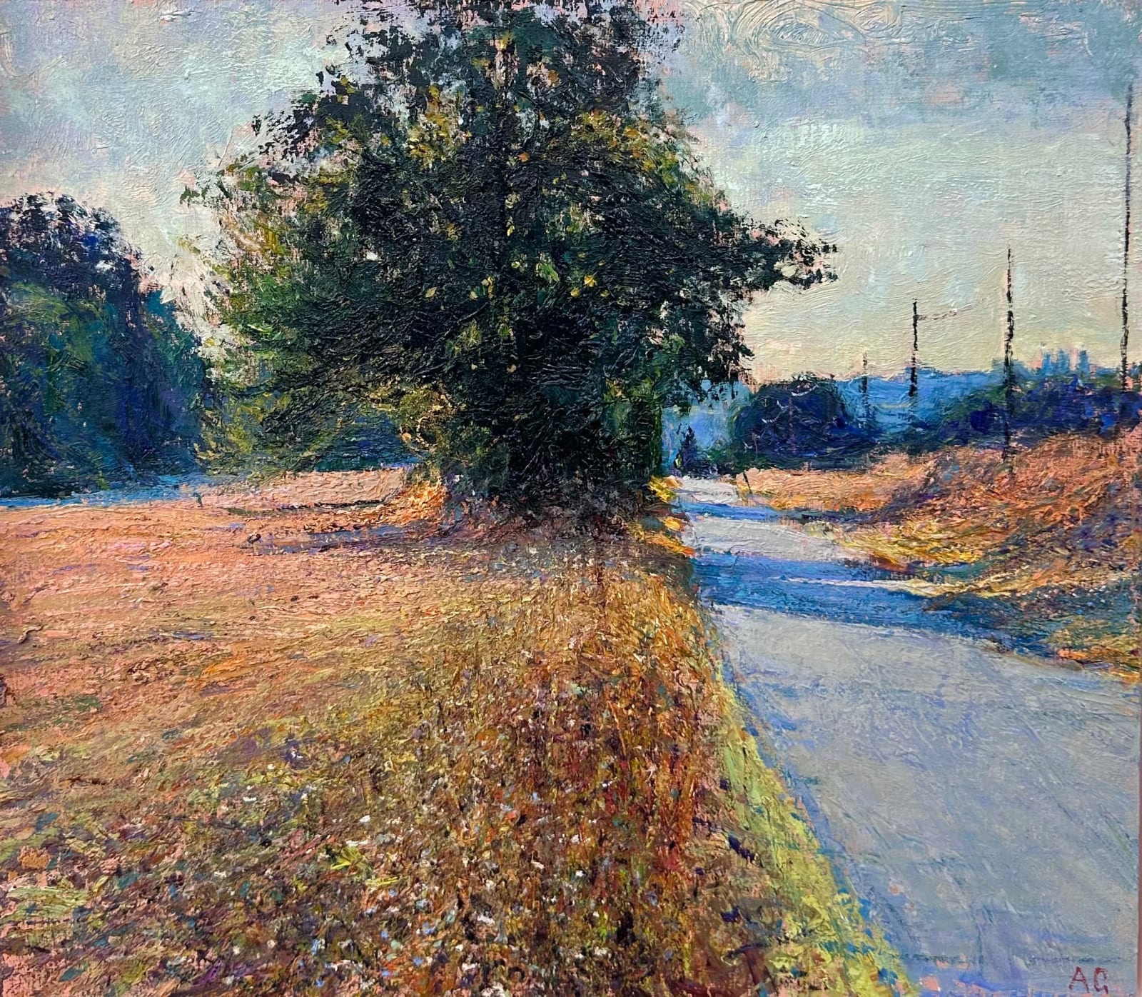 Andrew Gifford, 13. Road to Fontaine Late Afternoon, August II, 2023
