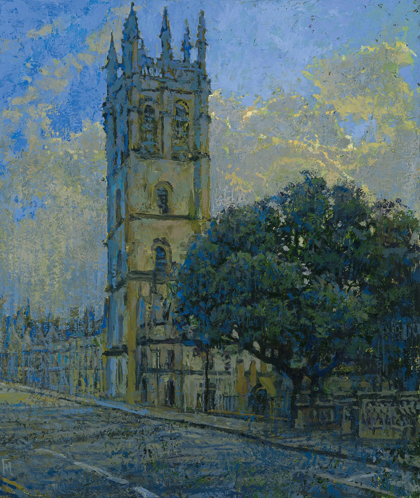 Francis Hamel, Magdalen Tower from the Bridge, 2024