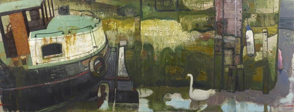 Leon Morrocco, Barge-stern & Mooring Wall, 2015