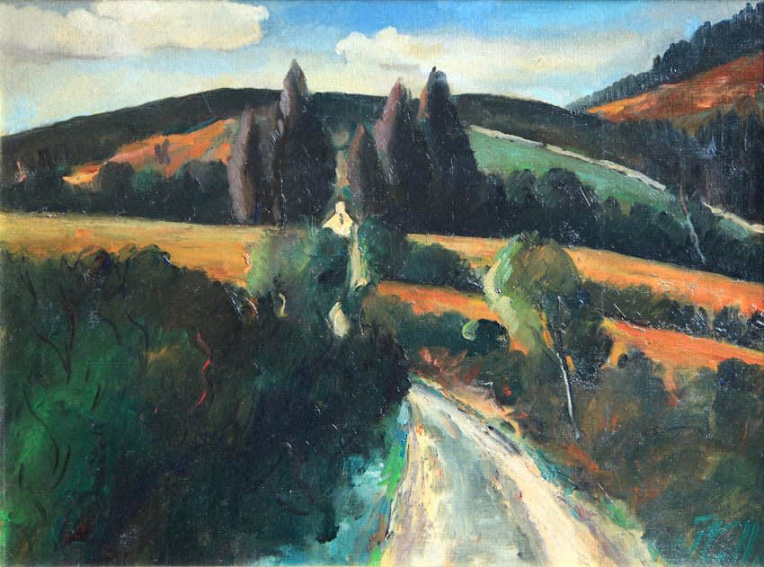 Peter Collis, Mountain Farm Above Laragh, 1998