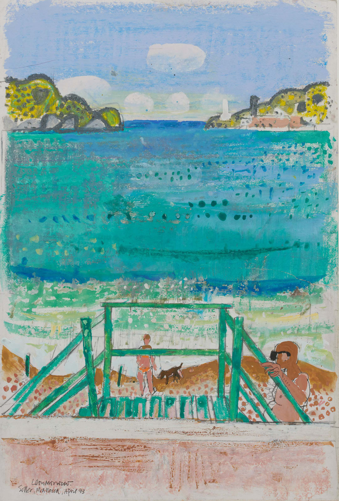 Soller, Mallorca II, 1993 by Leon Morrocco