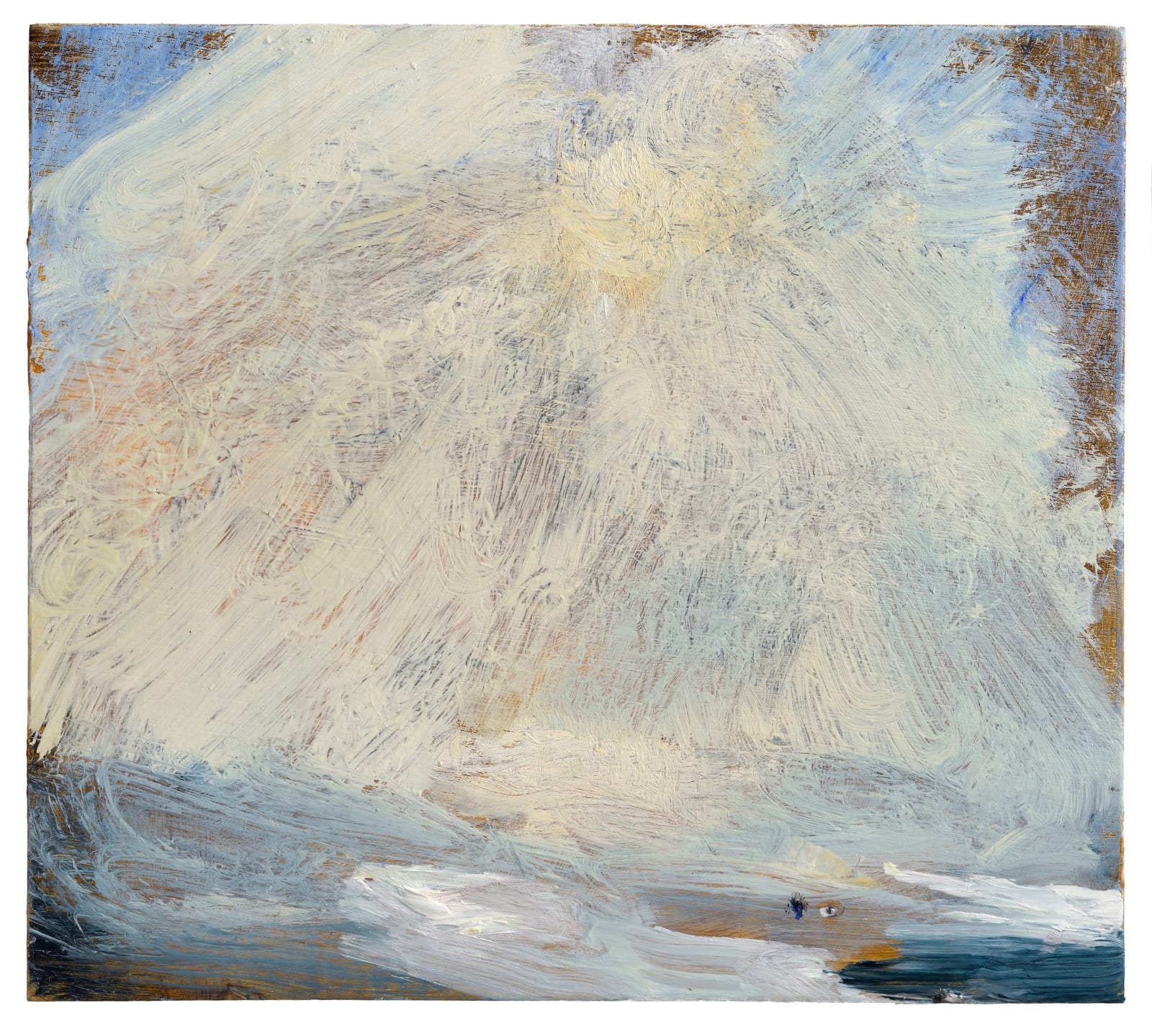 Melita Denaro, Watching gannets diving above Idonia's bay. Claudia and I spellbound (cat. 55), 2024