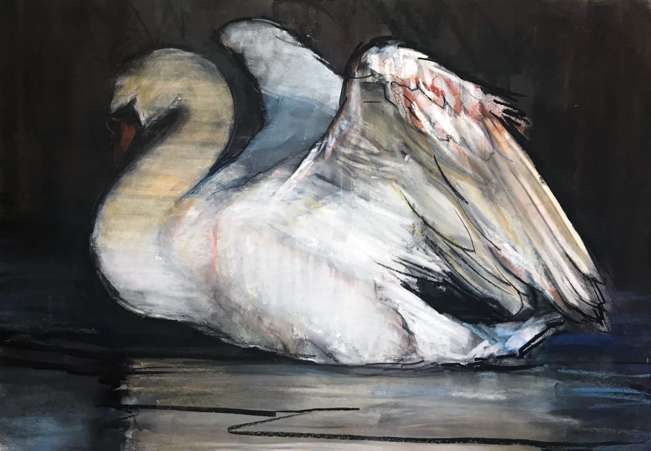 Mark Adlington, Night Swan, 2022