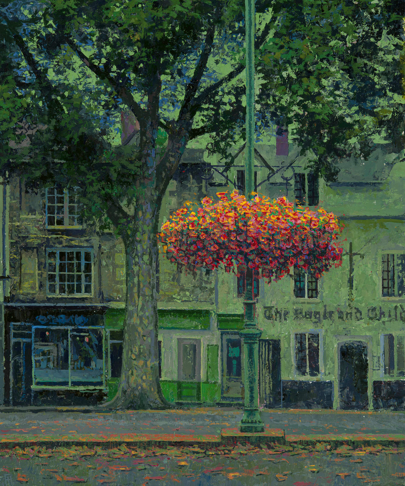 Francis Hamel, The Eagle and Child Hanging Basket, 2024